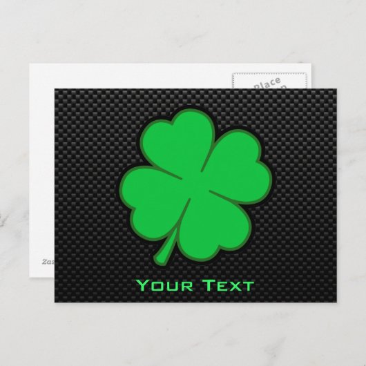 Gladde Klaver Briefkaart (Voorkant / Achterkant)