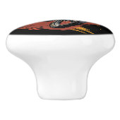 Gladde motorfiets Dirt Bike Biker Keramische Knop (Zijkant)