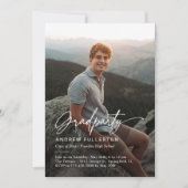 Gladde nota afstuderen partij uitnodiging (Voorkant)