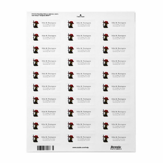 Gladde Operator Cool Swag Straat Sluwe Noir Kat Etiket (Full Sheet)