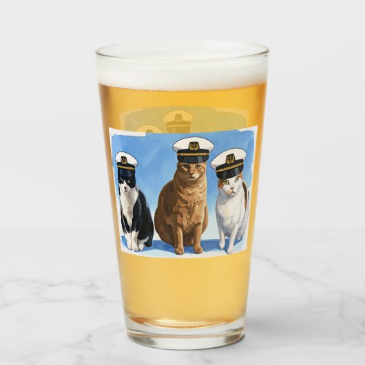 Gladde poten zeilen glas (Voorkant gevuld)