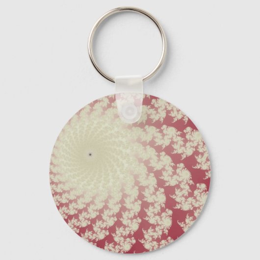 Gladde Rode Draaikolk Sleutelhanger (Voorkant)