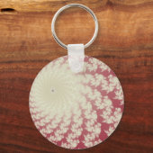 Gladde Rode Draaikolk Sleutelhanger (Voorkant)