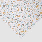 Gladde Stenen Kleurrijk Terrazzo Patroon Tissuepapier (Detail)