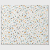 Gladde Stenen Terrazzo Patroon Cadeaupapier (Vlak)