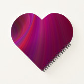 Gladde textuur gepersonaliseerd Paarse spiraal Not Notitieboek (Achterkant)