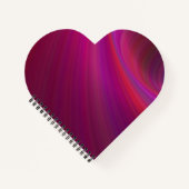 Gladde textuur gepersonaliseerd Paarse spiraal Not Notitieboek (Voorkant)