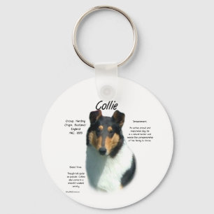 Gladde Tricolor Collie Geschiedenis Love Collies Sleutelhanger
