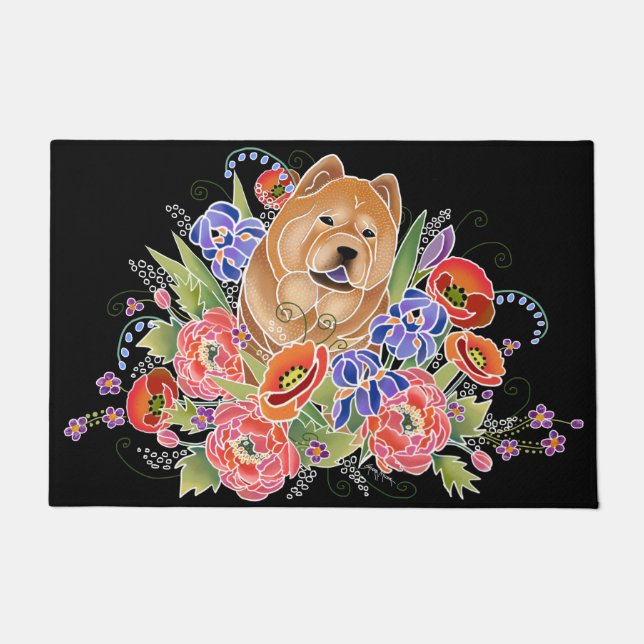 GLADDE TUINPAD CHOW - Indoor / Outdoor deurmat (Voorkant)