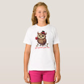 gladde uil Valentijns T-shirt (Voorkant volledig)
