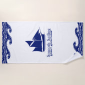 Gladde Vaart Strandhanddoek Strandlaken (Voorkant)