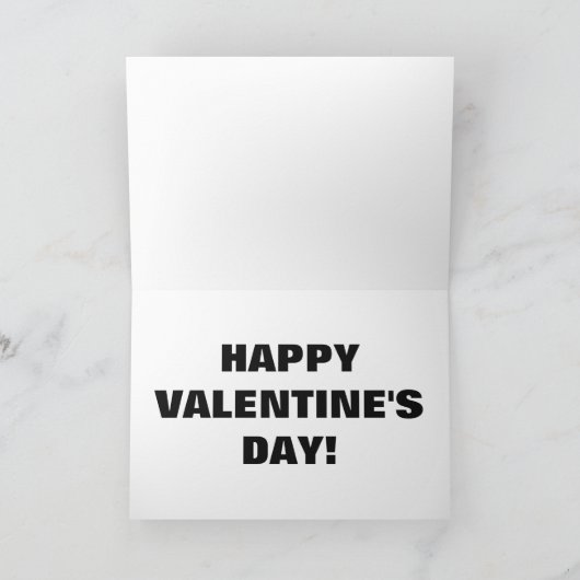 Gladde Valentijn Feestdagen Kaart (Binnen)