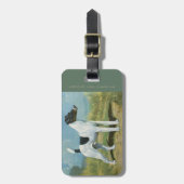Gladde Vos Terrier Bagagelabel (Voorkant verticaal)