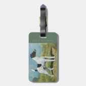 Gladde Vos Terrier Bagagelabel (Achterkant verticaal)