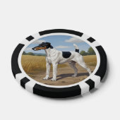 Gladde Vos Terrier Poker Chips (Enkel)
