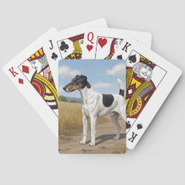 Gladde Vos Terrier Pokerkaarten