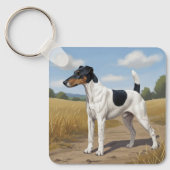 Gladde Vos Terrier Sleutelhanger (Voorkant)