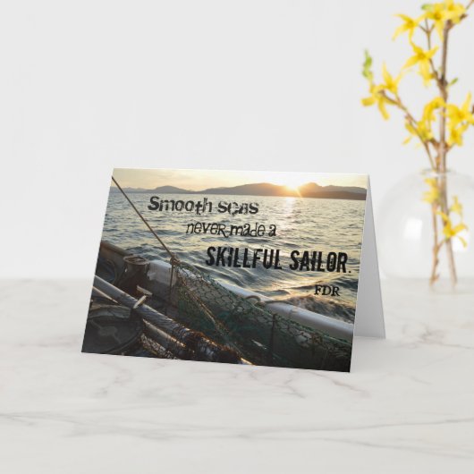 Gladde Zeeen Kaart (Gele Bloem)