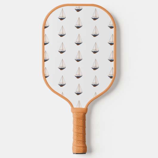 Gladde zeilboot Preppy Pickleball Paddle (Voorkant)