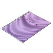 gladde zijde - paars notitieboek (Linkerzijde)
