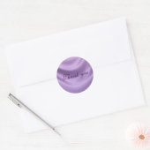 gladde zijde - paars ronde sticker (Envelop)