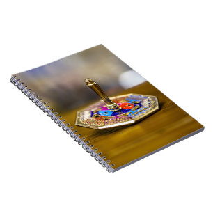 GladdeJoe Hanukkah-dreidelcadeau achthoekige basis Notitieboek