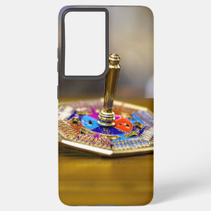 GladdeJoe Hanukkah-dreidelcadeau achthoekige basis Samsung Galaxy Hoesje