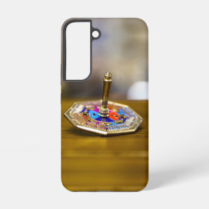 GladdeJoe Hanukkah-driedelcadeau achthoekige basis Samsung Galaxy Hoesje