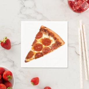 GladdeJoe's klassieke pepperoni pizzapunt gesmolte Servet