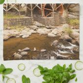 Glade Creek Grist Mill, Babcock State Park, 2 Theedoek (Gevouwen)