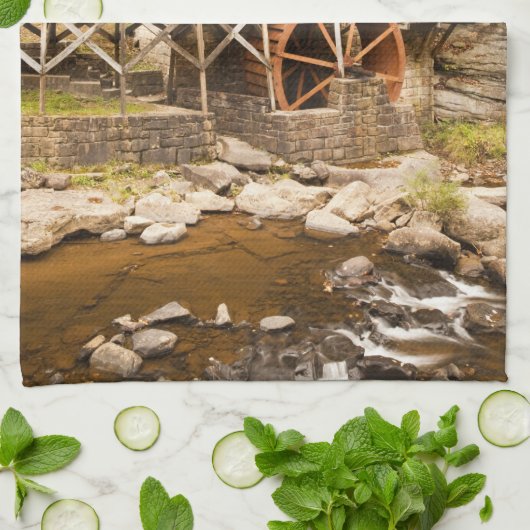 Glade Creek Grist Mill, Babcock State Park, 2 Theedoek (Gevouwen)