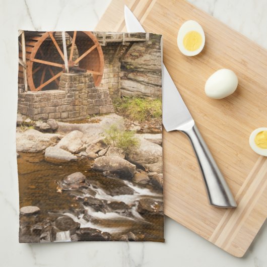 Glade Creek Grist Mill, Babcock State Park, 2 Theedoek (Quarter Fold)