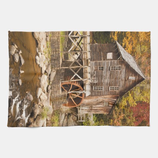 Glade Creek Grist Mill, Babcock State Park, 2 Theedoek (Horizontaal)