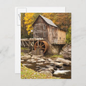 Glade Creek Grist Mill, Babcock State Park Briefkaart (Voorkant / Achterkant)