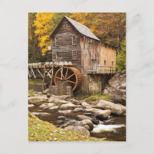 Glade Creek Grist Mill, Babcock State Park Briefkaart
