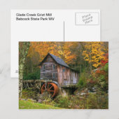 Glade Creek Grist Mill Briefkaart (Voorkant / Achterkant)