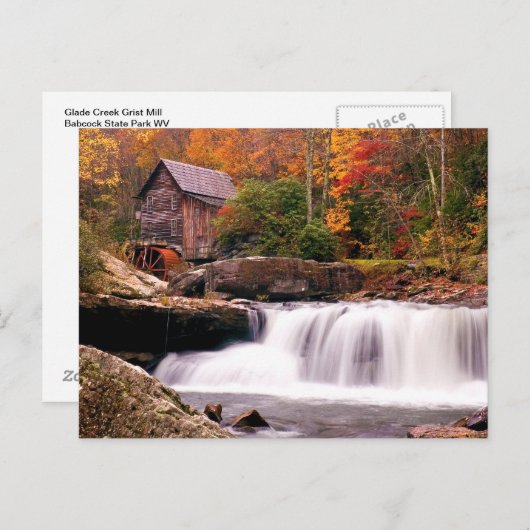 Glade Creek Grist Mill Briefkaart (Voorkant / Achterkant)