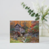 Glade Creek Grist Mill Briefkaart (Staand voorkant)