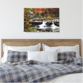 Glade Creek Grist Mill Canvas Afdruk (Insitu (Slaapkamer))