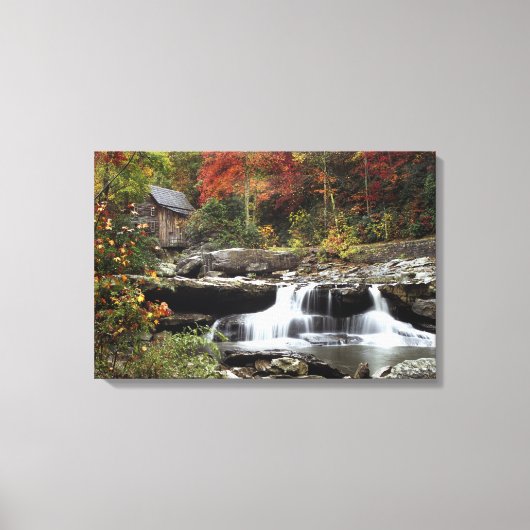 Glade Creek Grist Mill Canvas Afdruk (Voorkant)