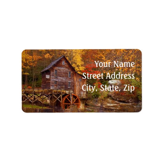 Glade Creek Grist Mill Etiket (Voorkant)