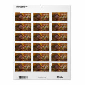 Glade Creek Grist Mill Etiket (Full Sheet)