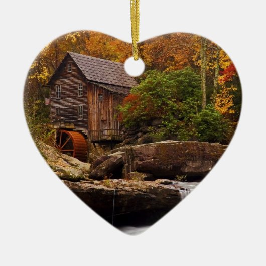 Glade Creek Grist Mill Keramisch Ornament (Voorkant)