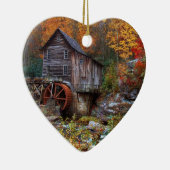 Glade Creek Grist Mill Keramisch Ornament (Rechts)