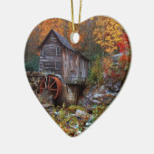Glade Creek Grist Mill Keramisch Ornament (Links)