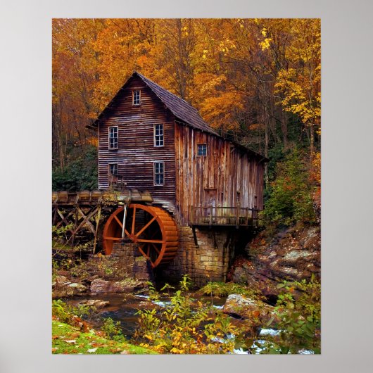 Glade Creek Grist Mill Poster (Voorkant)