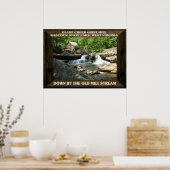 GLADE CREEK GRIST MILL-POSTER POSTER (Keuken)
