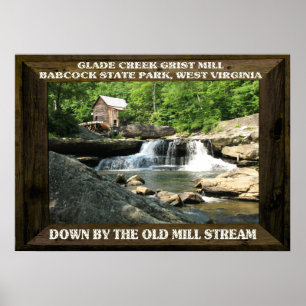 GLADE CREEK GRIST MILL-POSTER POSTER