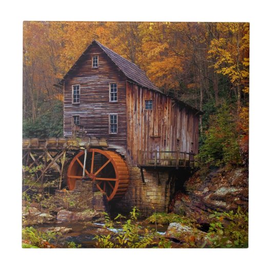 Glade Creek Grist Mill Tegeltje (Voorkant)