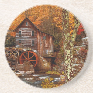 Glade Creek Grist Mill Zandsteen Onderzetter